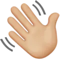 a waving hand